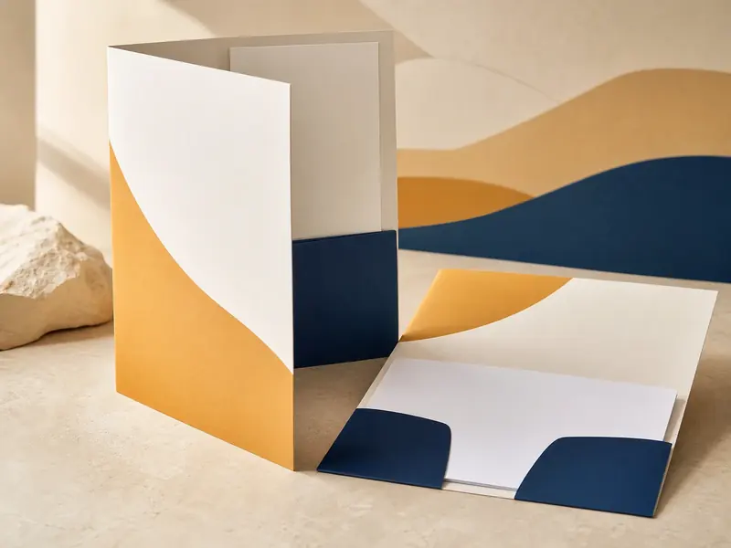 ПЕЧАТЬ32: Папки — фотография в каталоге услуг, кадр 18; С карманами и вырубкой, получение в Курске, страница «Каталог продукции на главной странице»
